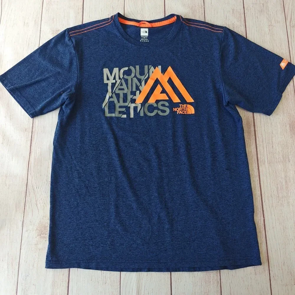 The North Face Mountain Athletics space dye graphic tee sz S